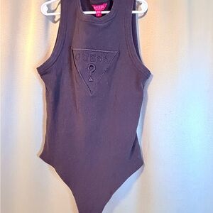 GUESS Charcoal Sleeveless Bodysuit